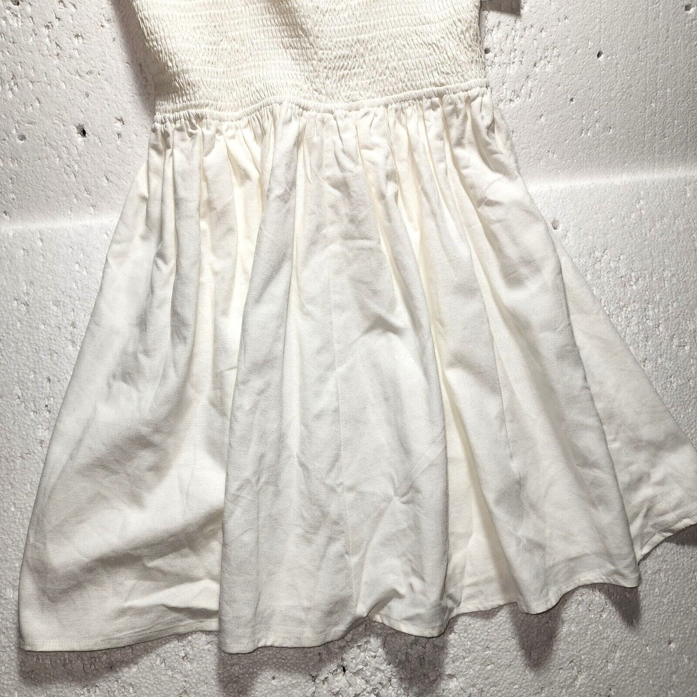 Forever 21 Dress Womens Medium White Pleated Top Sleeveless Shoulder Straps NWT - Picture 7 of 13